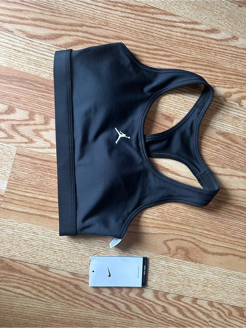 Jordan Black Women's Logo Racerback Swim Bikini Top